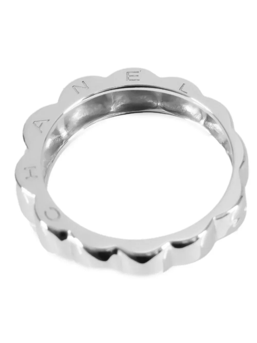 Chanel Profile de Camellia White Gold 18k 62 Ring